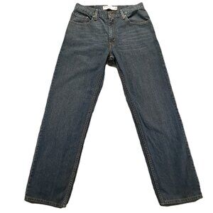 Levi's 559 Jean Men 33x33, Tag 32x34 Relaxed Straight Blue Denim Whiskered